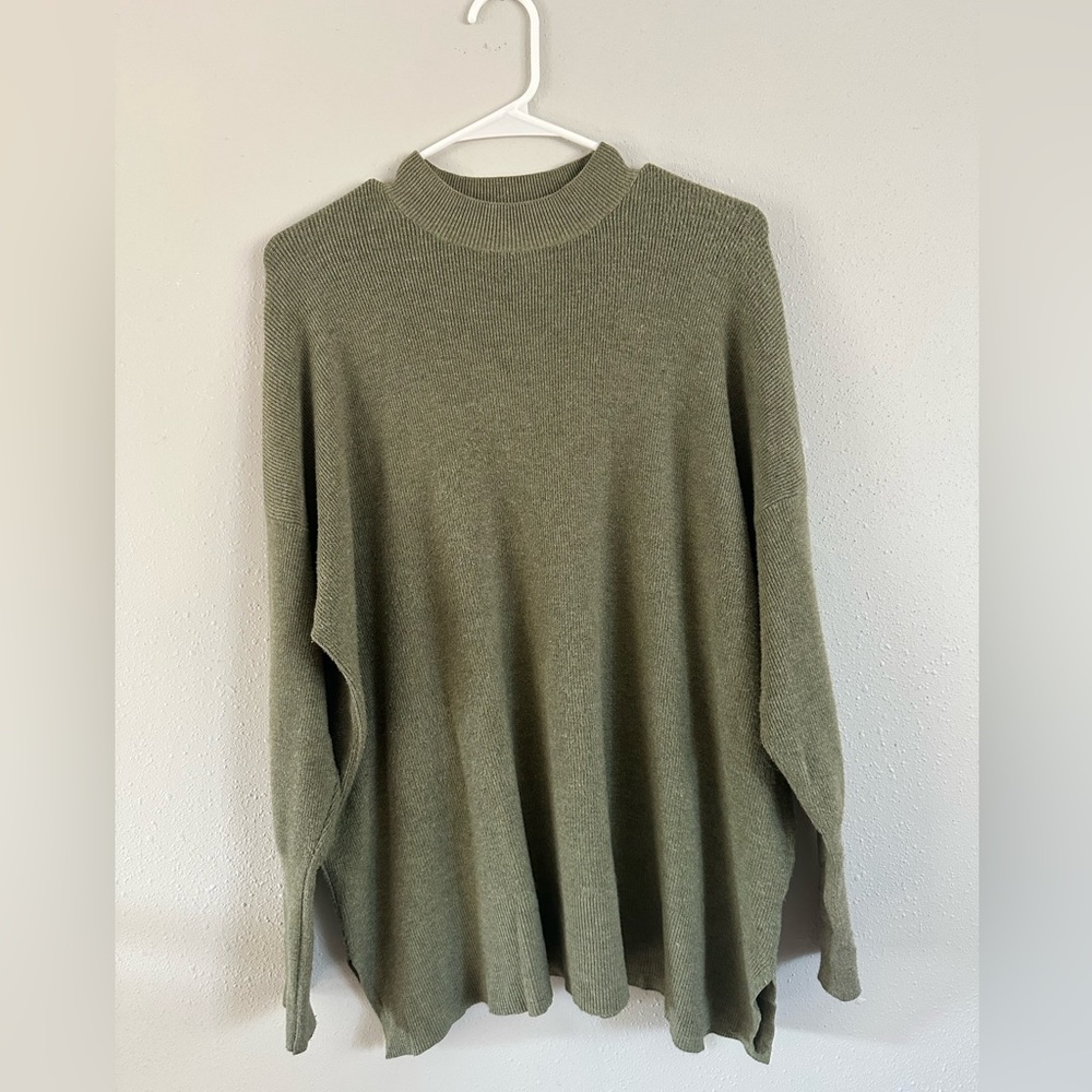 Altard State Olive Green Mocknecm sweater